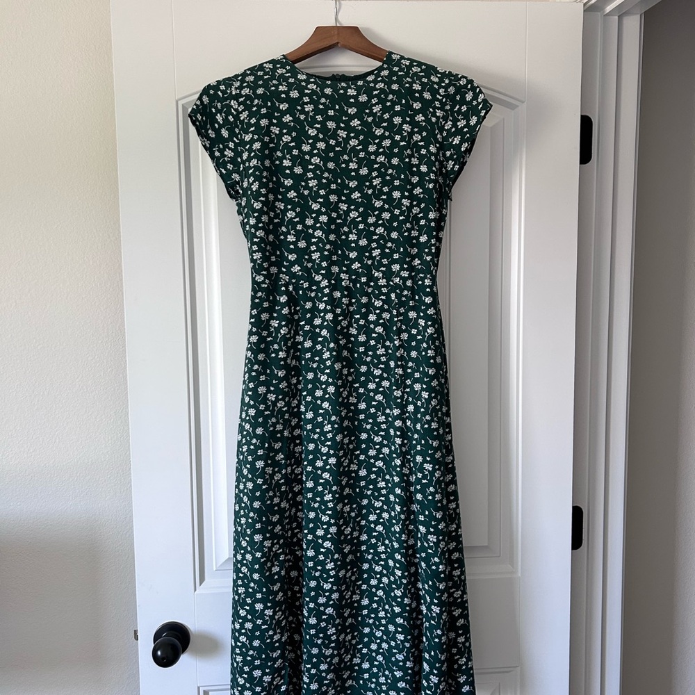 Bohme Green Floral Maxi Dress